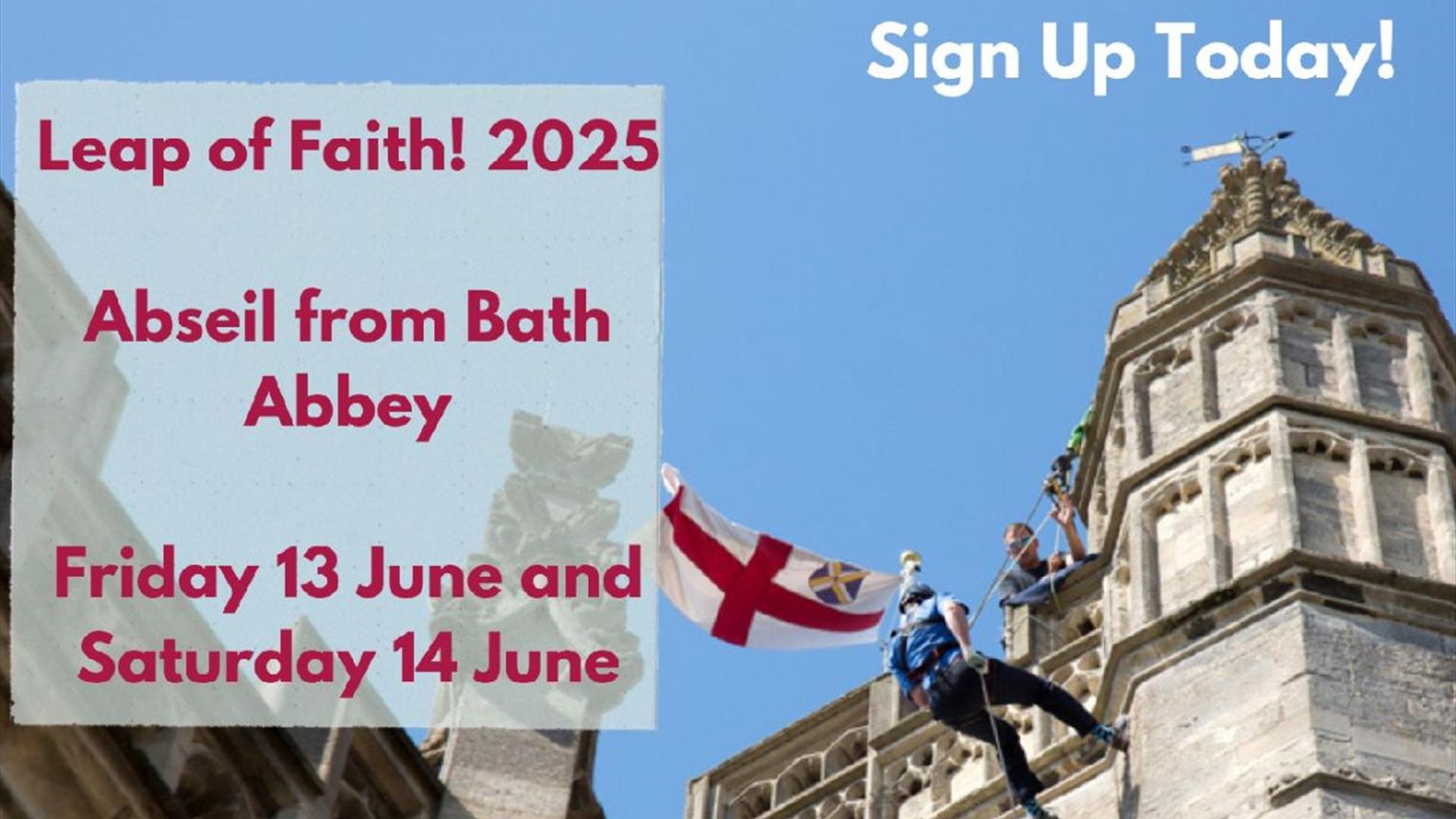 Leap of Faith at Bath Abbey