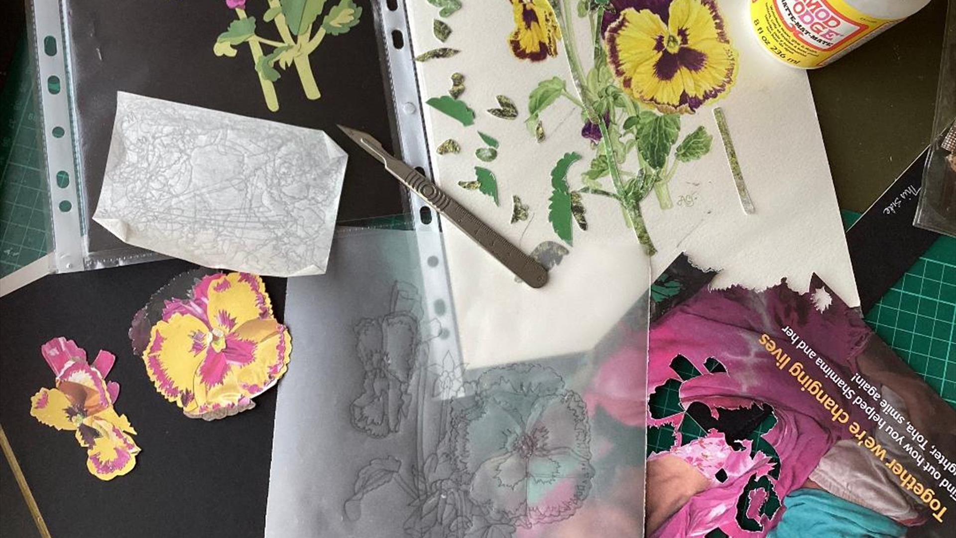 Botanical Collage Workshop with Angie Girling at No.1 Royal Crescent