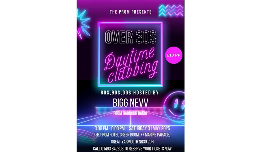 Over 30s daytime clubbing
