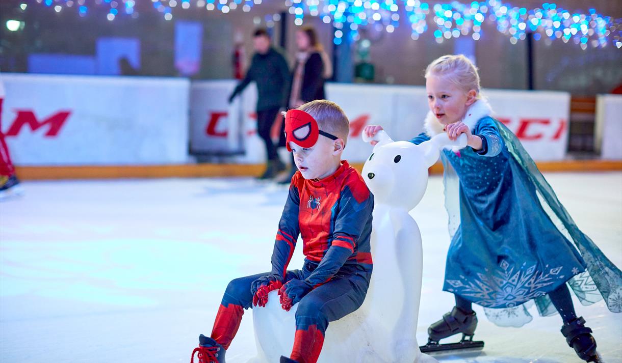 Princess and Supeheroes Party at National Ice Centre