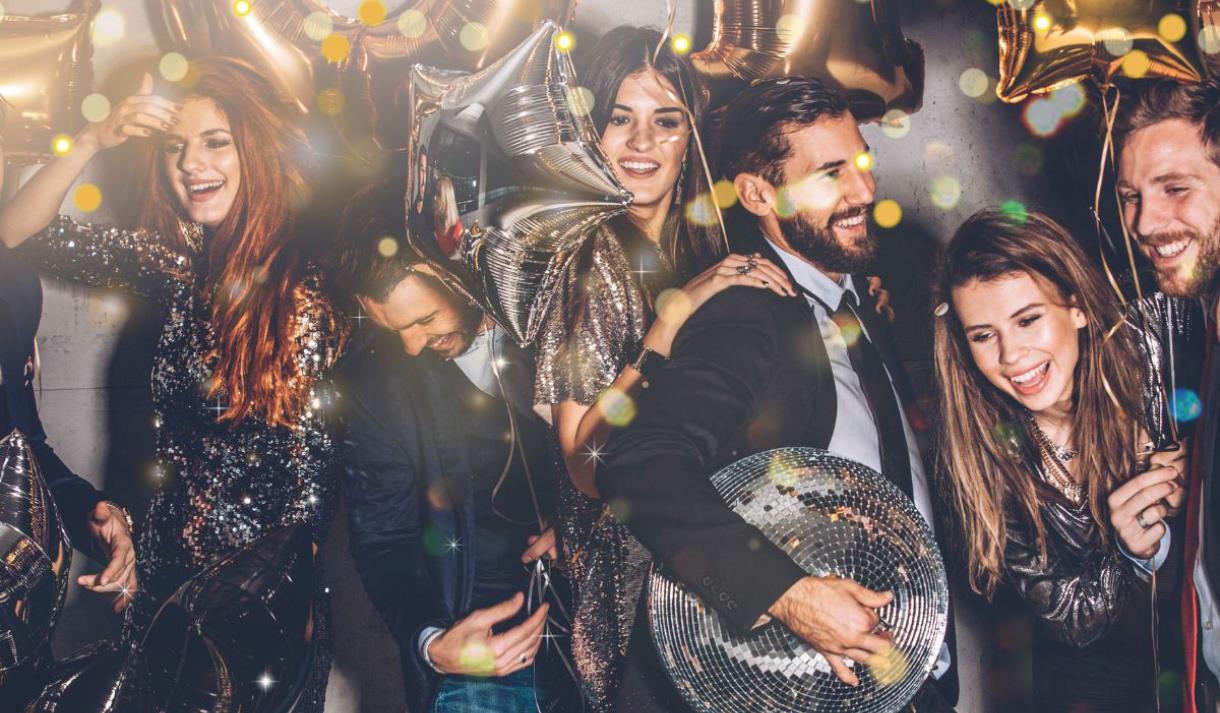 Big Christmas Disco Party Night