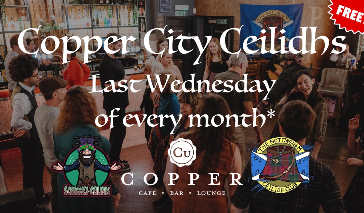 Monthly Ceilidh Session at Copper City Nottingham throughout 2025