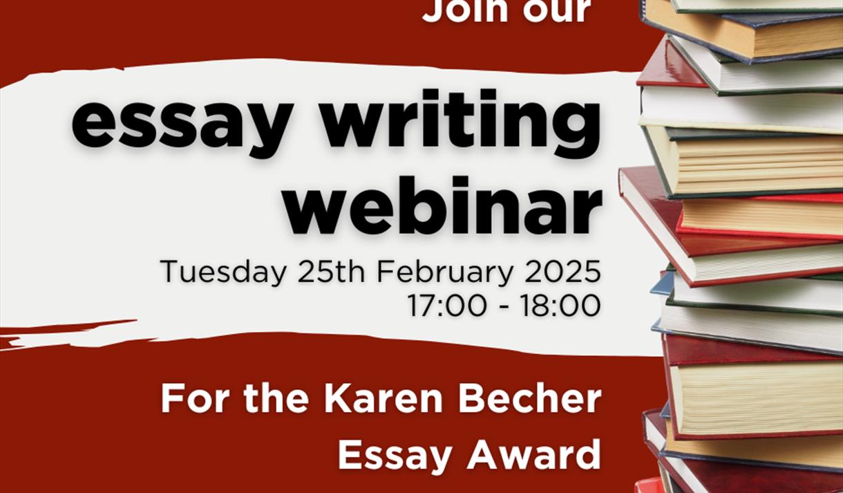 Essay writing webinar for the Karen Becher Essay Award