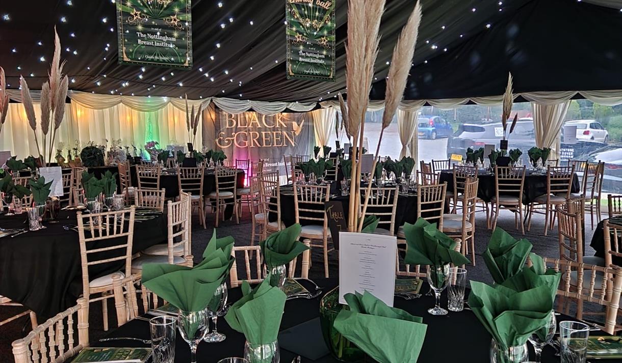 Green & Black Charity Ball at Woodborough Hall