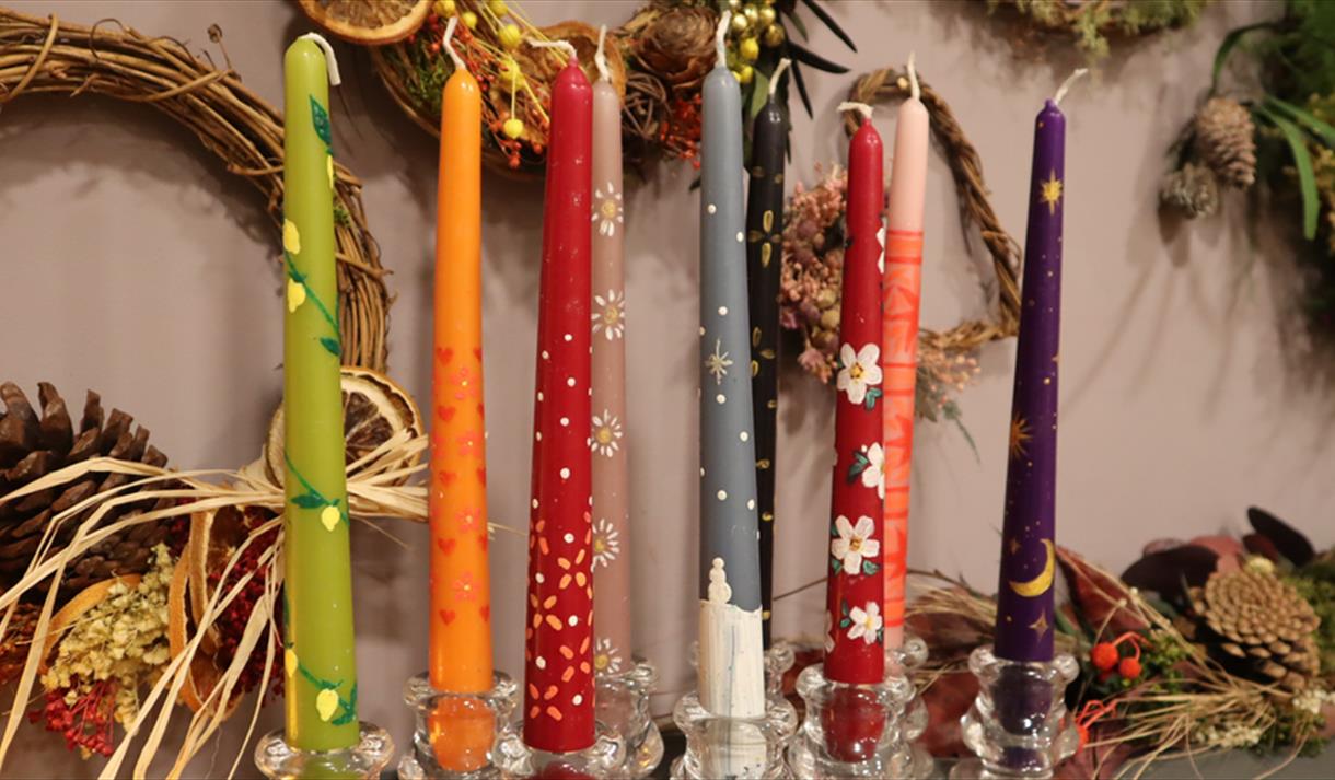 Mother's Day Weekend Candle Painting Crafternoon at Debbie Bryan