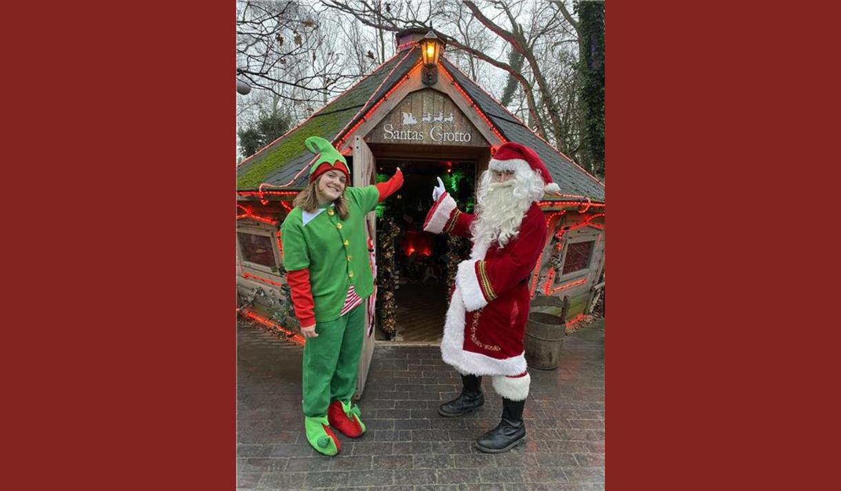 Meet Santa in his Woodland Grotto