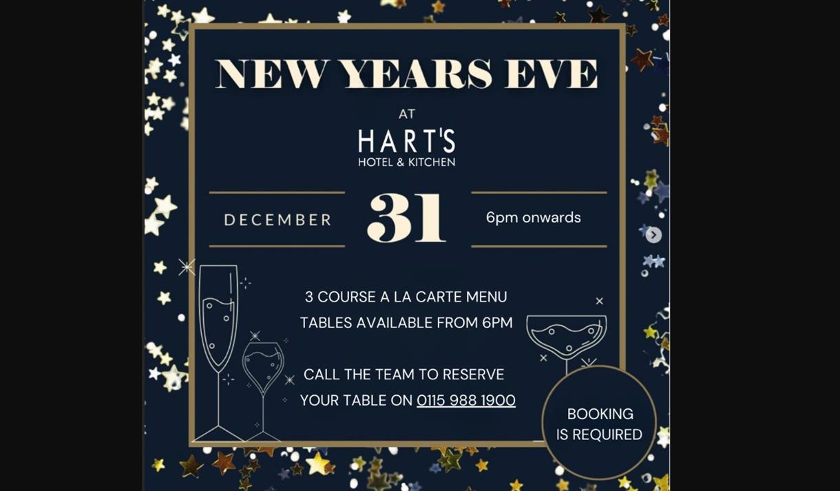 New Years Eve at Harts Hotel & Kitchen