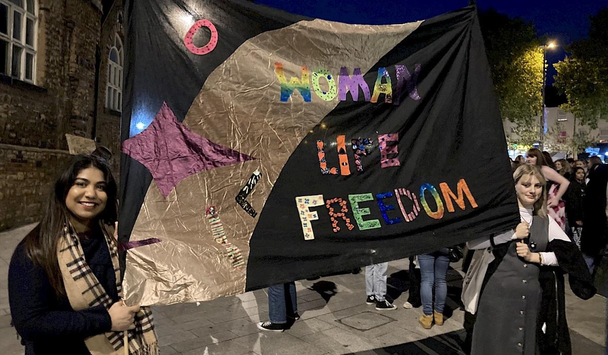 Reclaim the Night 2024: Banner Making and Print Workshop