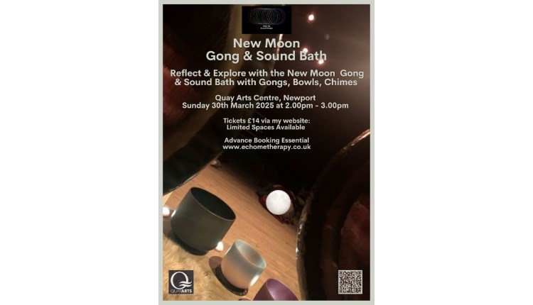 New Moon Gong & Sound Bath - Quay Arts