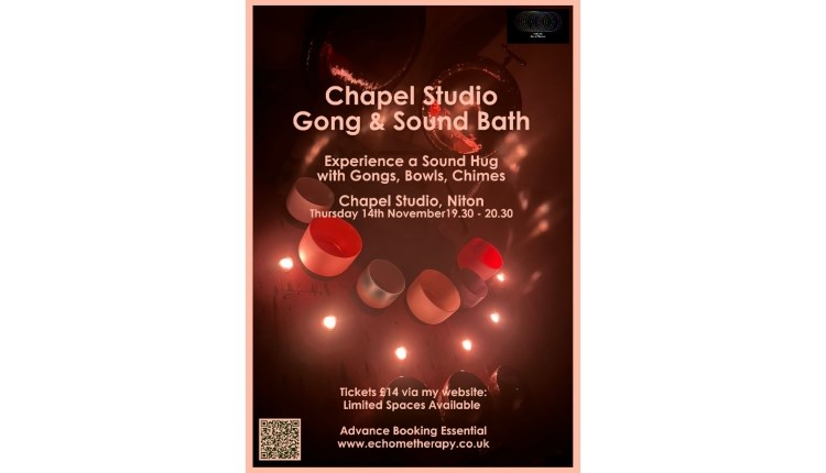 November Chapel Studio Gong & Sound Bath, Isle of Wight - Niton