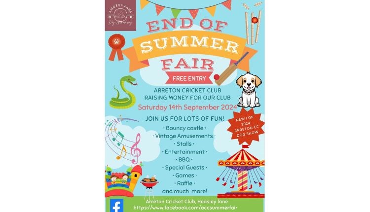 Arreton Cricket Club End of Summer Fair